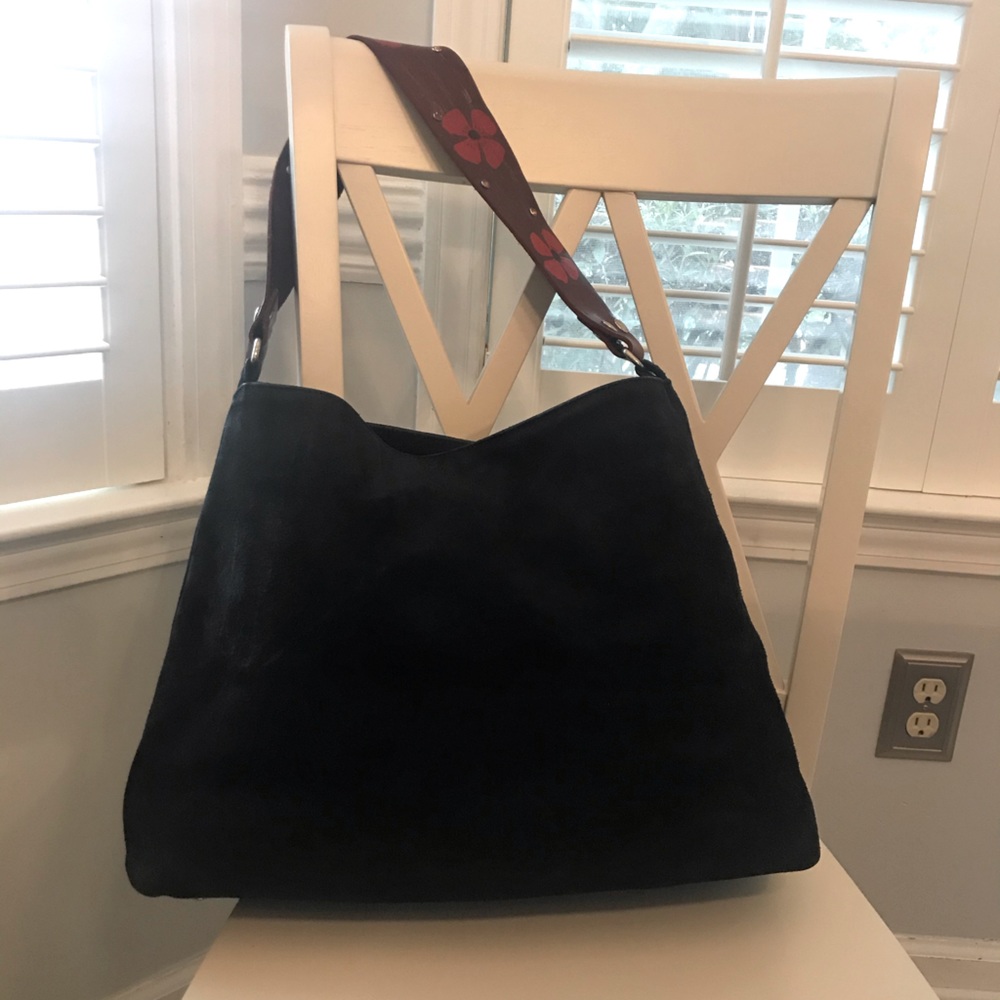 Katie Kalsi Handbag with hand painted strap